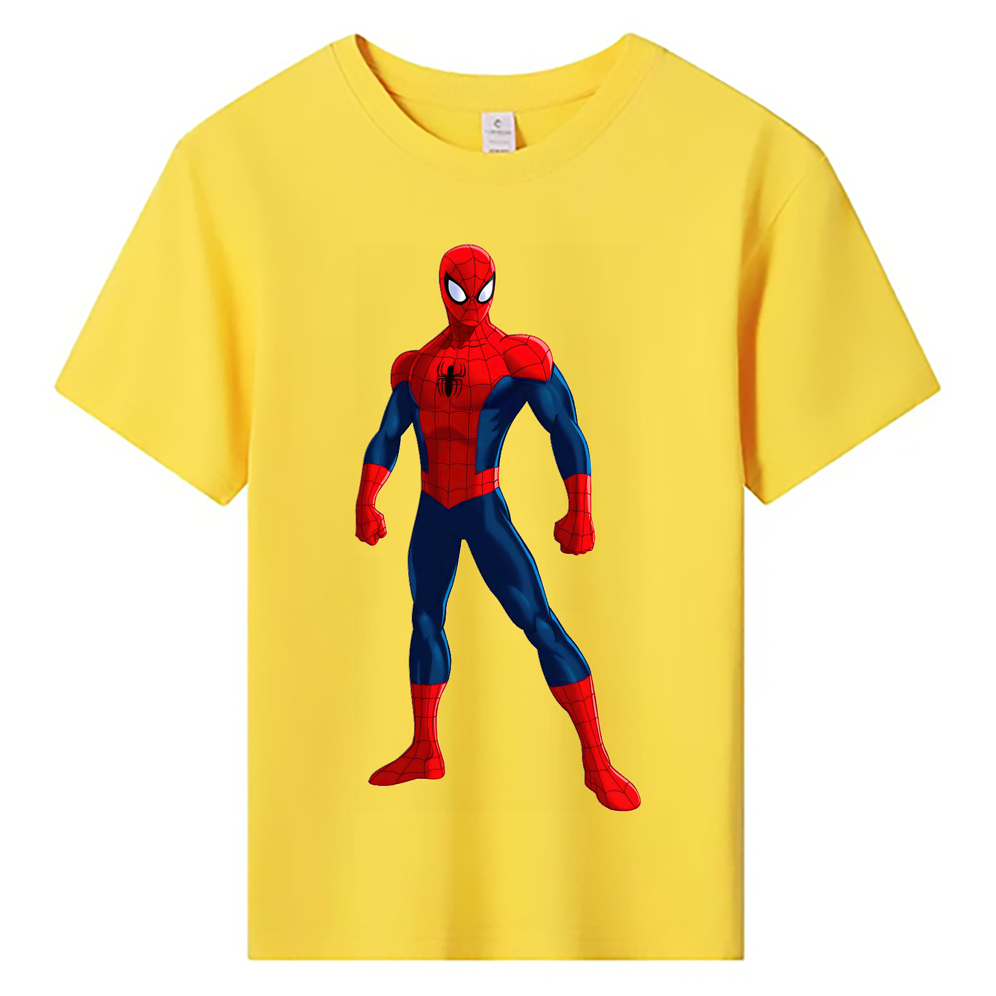 （画像用） Spider Man スパイダーマン 綿100％キッズTシャツ（フロントプリント）