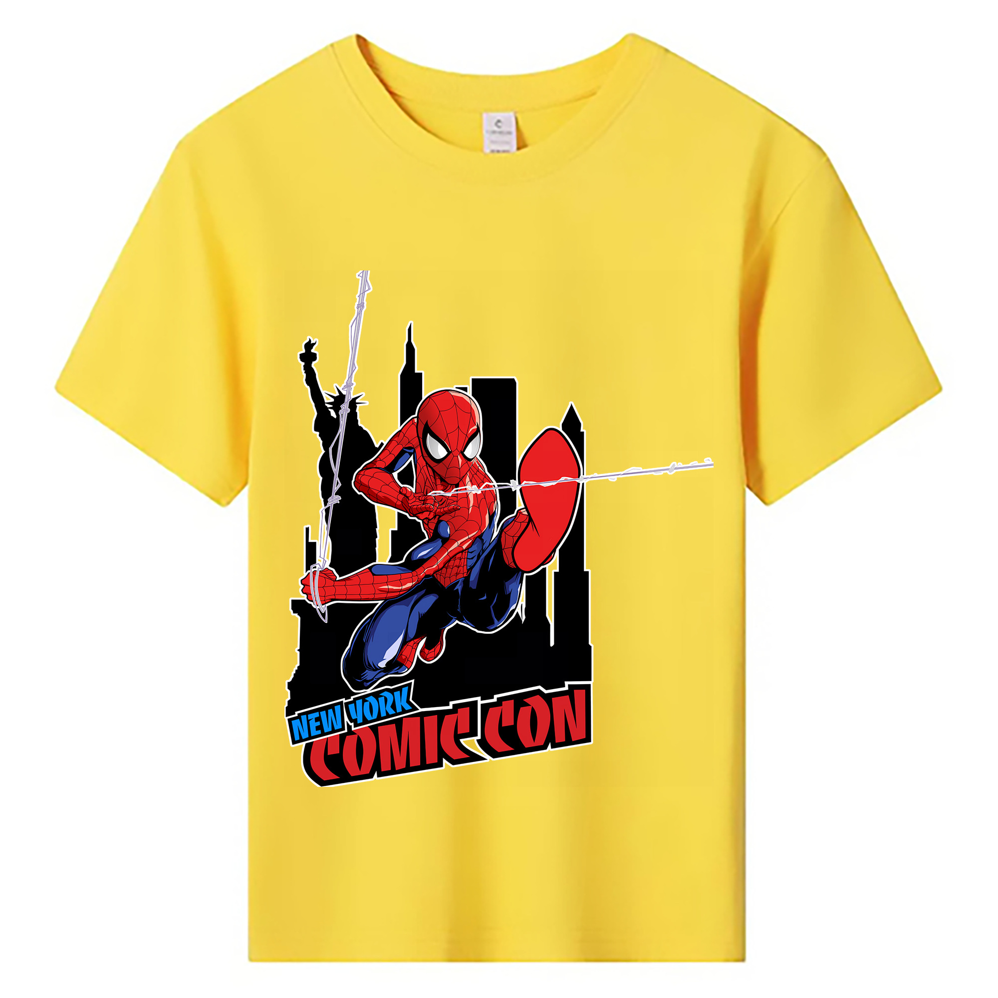 （画像用） Spider Man スパイダーマン 綿100％キッズTシャツ（フロントプリント）