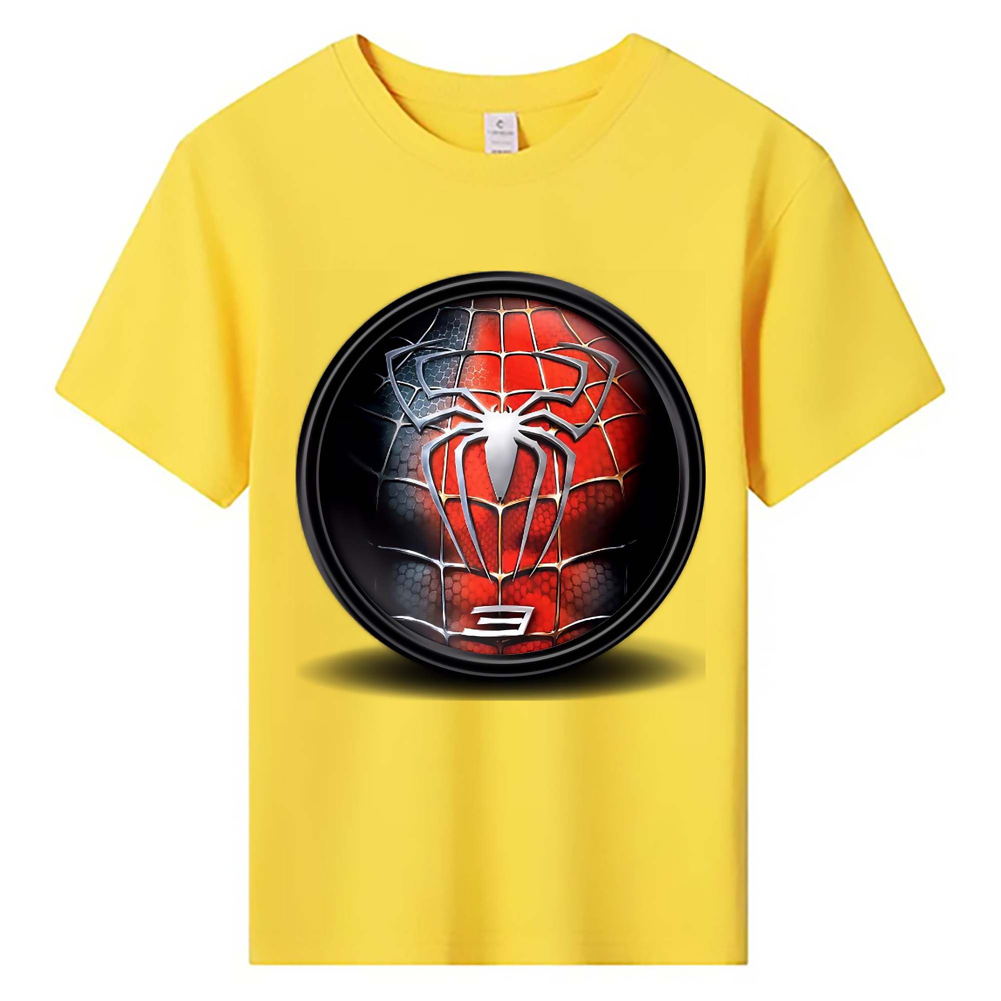 （画像用） Spider Man スパイダーマン 綿100％キッズTシャツ（フロントプリント）