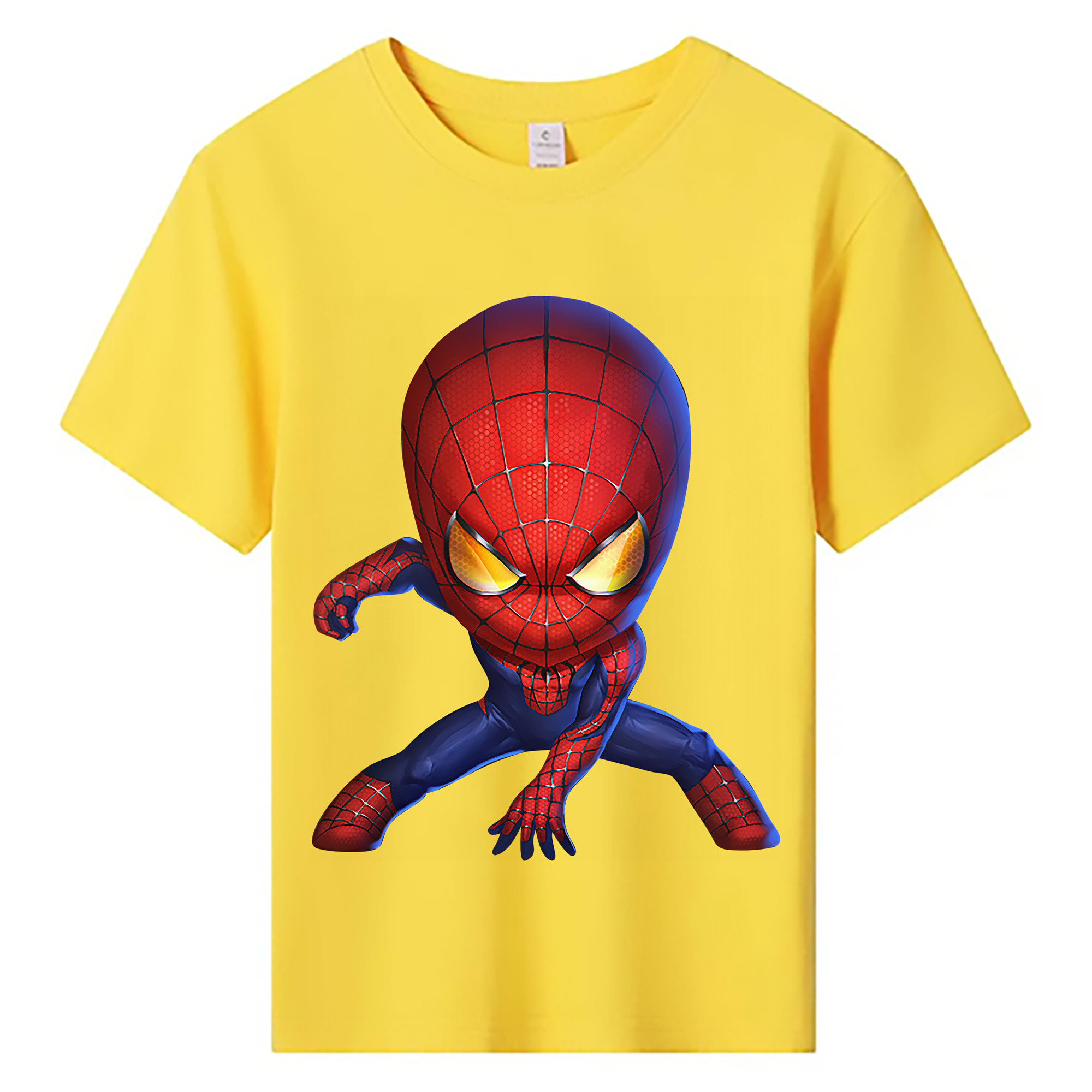 （画像用） Spider Man スパイダーマン 綿100％キッズTシャツ（フロントプリント）