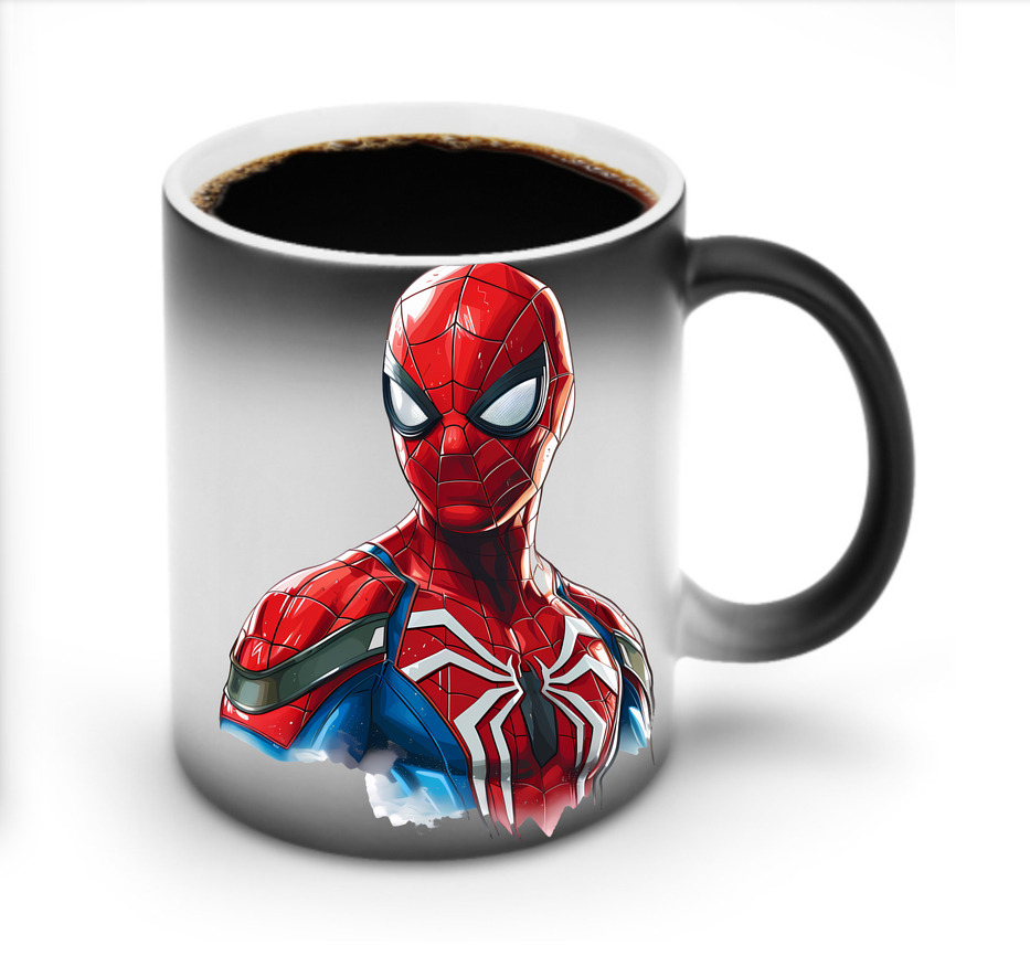 （画像用） Spider Man スパイダーマン 温度変色マグカップ