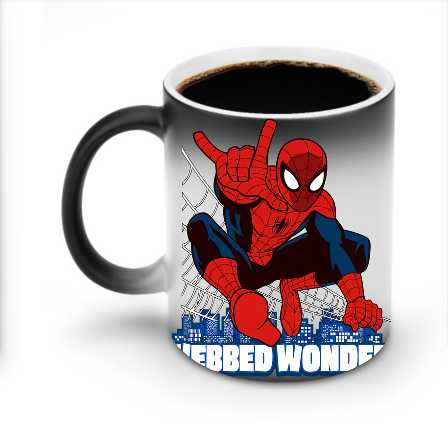 （画像用） Spider Man スパイダーマン 温度変色マグカップ
