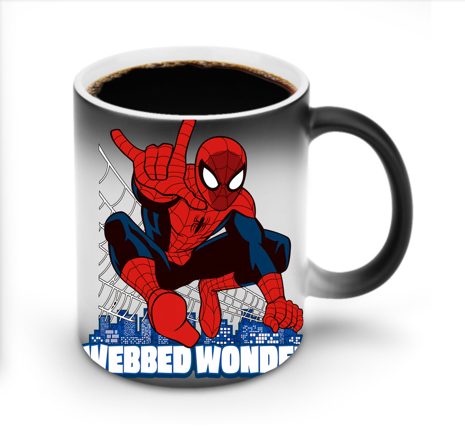 （画像用） Spider Man スパイダーマン 温度変色マグカップ