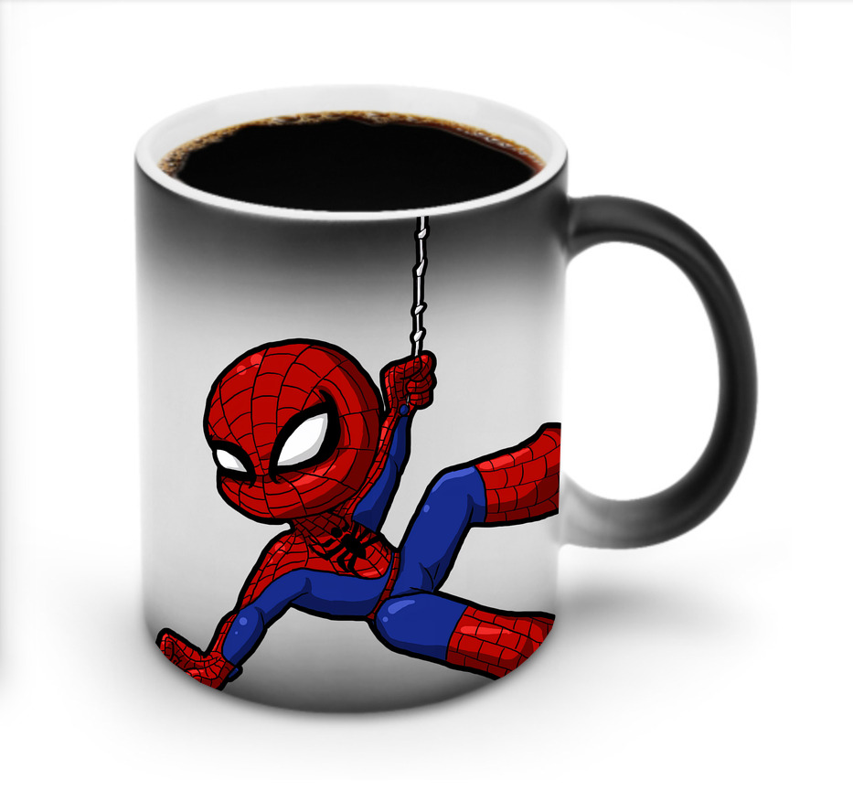（画像用） Spider Man スパイダーマン 温度変色マグカップ