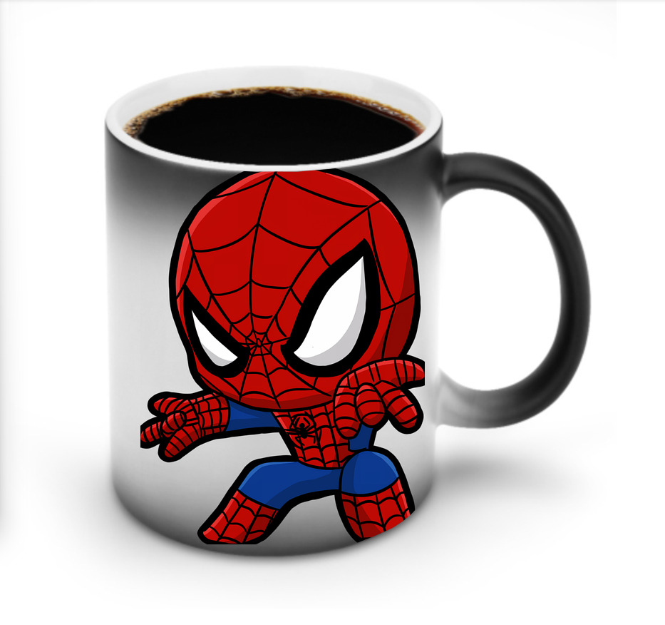 （画像用） Spider Man スパイダーマン 温度変色マグカップ