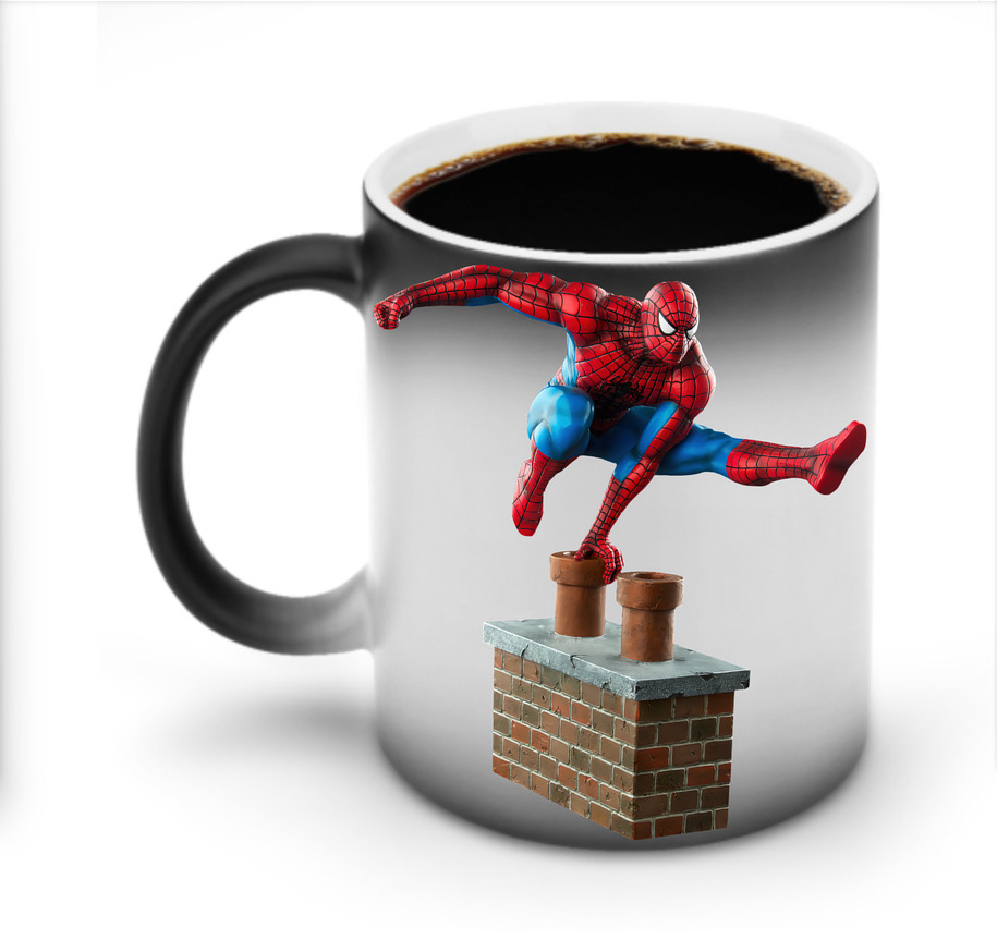 （画像用） Spider Man スパイダーマン 温度変色マグカップ