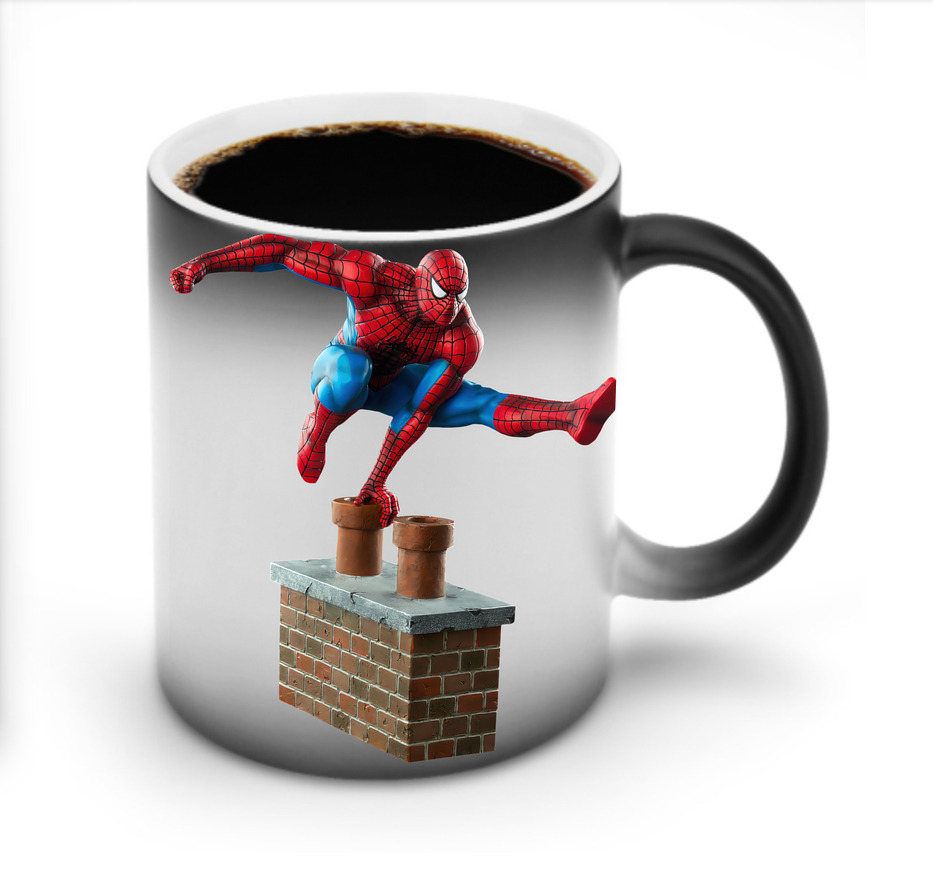 （画像用） Spider Man スパイダーマン 温度変色マグカップ