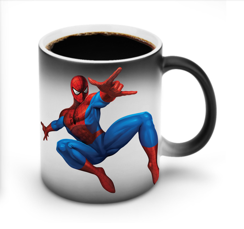（画像用） Spider Man スパイダーマン 温度変色マグカップ