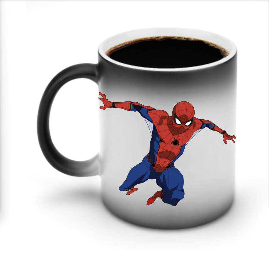 （画像用） Spider Man スパイダーマン 温度変色マグカップ