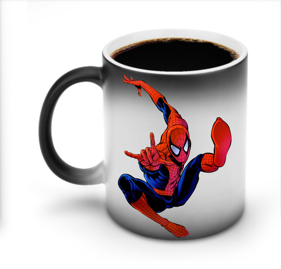 （画像用） Spider Man スパイダーマン 温度変色マグカップ