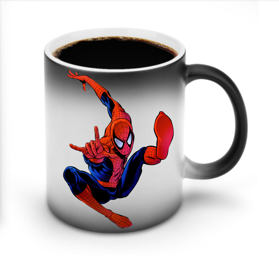 （画像用） Spider Man スパイダーマン 温度変色マグカップ