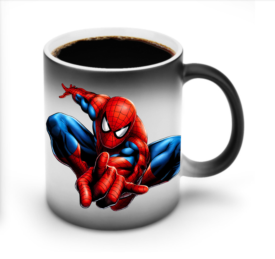（画像用） Spider Man スパイダーマン 温度変色マグカップ