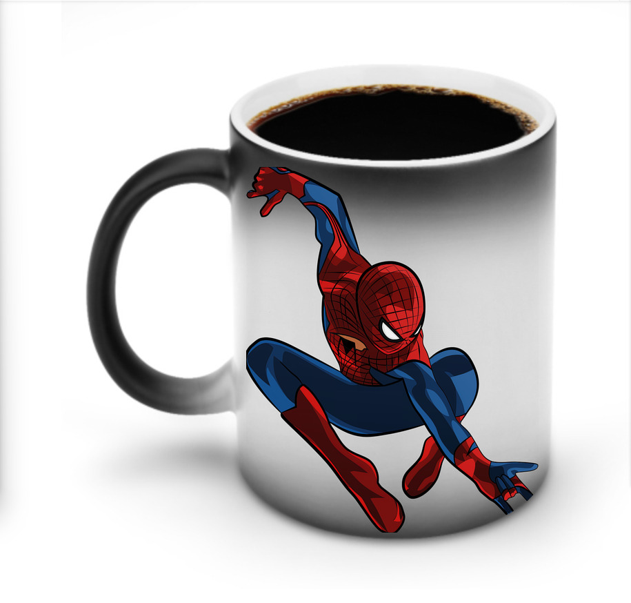 （画像用） Spider Man スパイダーマン 温度変色マグカップ
