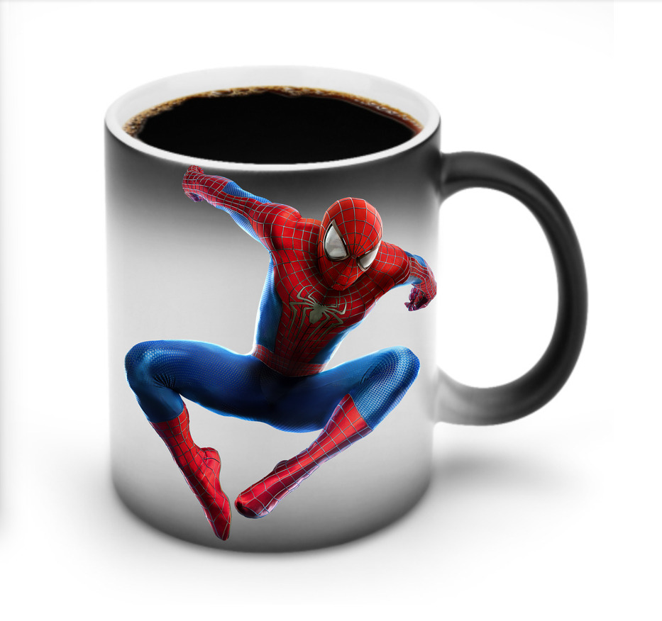 （画像用） Spider Man スパイダーマン 温度変色マグカップ