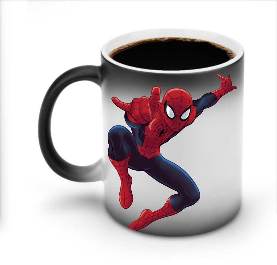 （画像用） Spider Man スパイダーマン 温度変色マグカップ