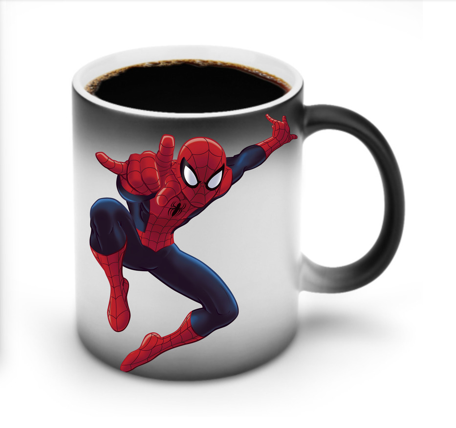 （画像用） Spider Man スパイダーマン 温度変色マグカップ