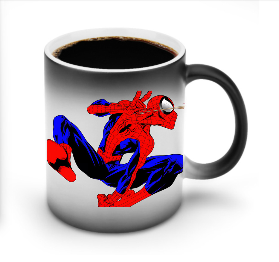 （画像用） Spider Man スパイダーマン 温度変色マグカップ