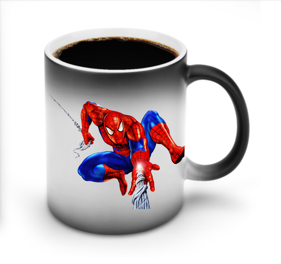 （画像用） Spider Man スパイダーマン 温度変色マグカップ