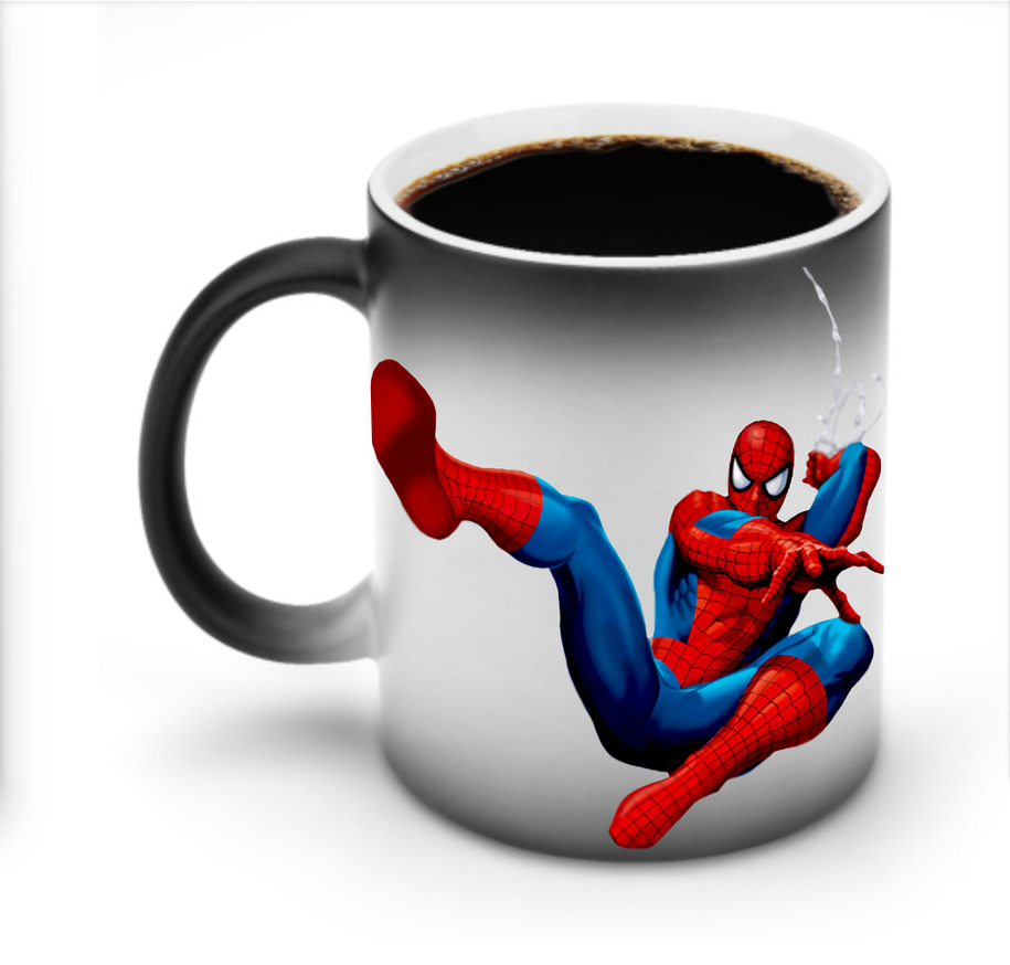 （画像用） Spider Man スパイダーマン 温度変色マグカップ