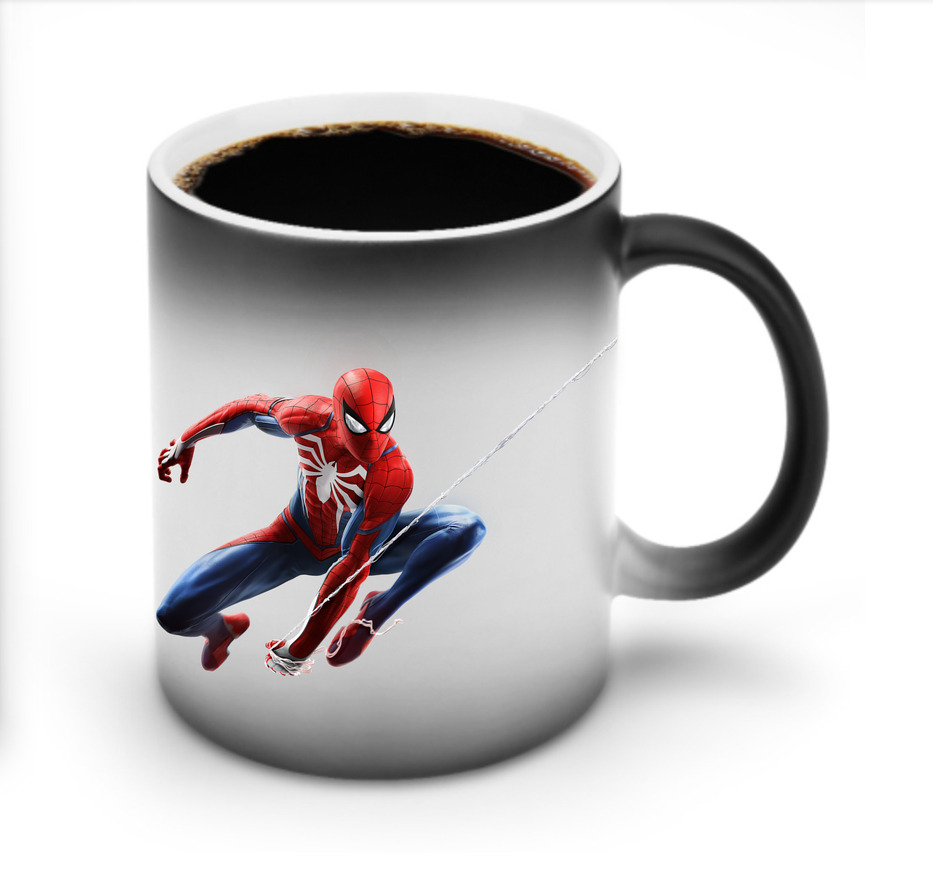 （画像用） Spider Man スパイダーマン 温度変色マグカップ