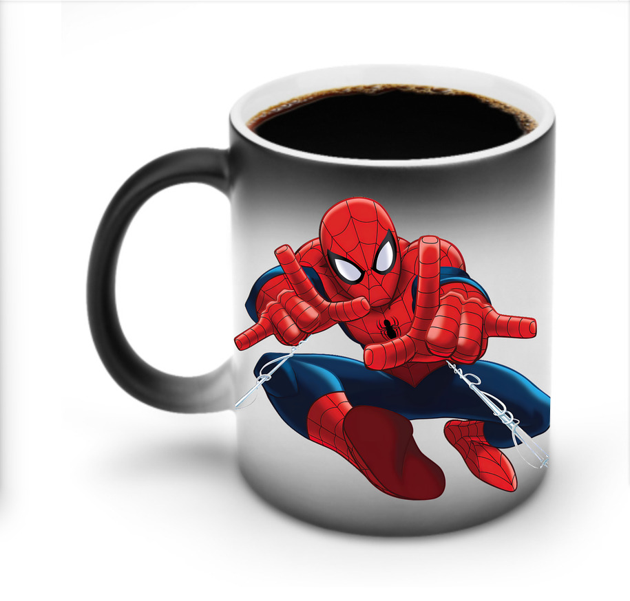 （画像用） Spider Man スパイダーマン 温度変色マグカップ