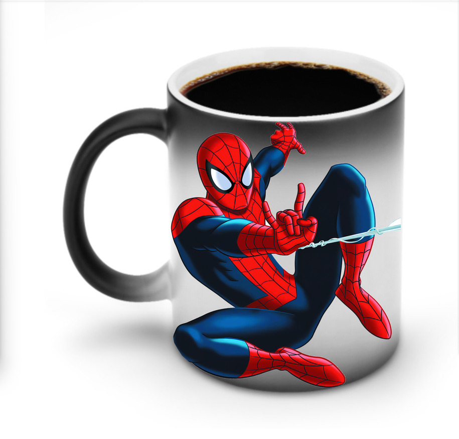 （画像用） Spider Man スパイダーマン 温度変色マグカップ