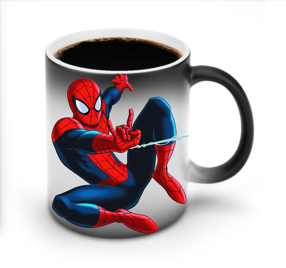 （画像用） Spider Man スパイダーマン 温度変色マグカップ
