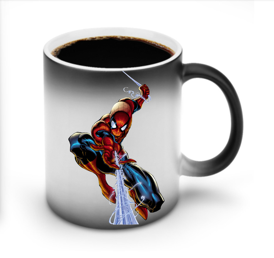 （画像用） Spider Man スパイダーマン 温度変色マグカップ