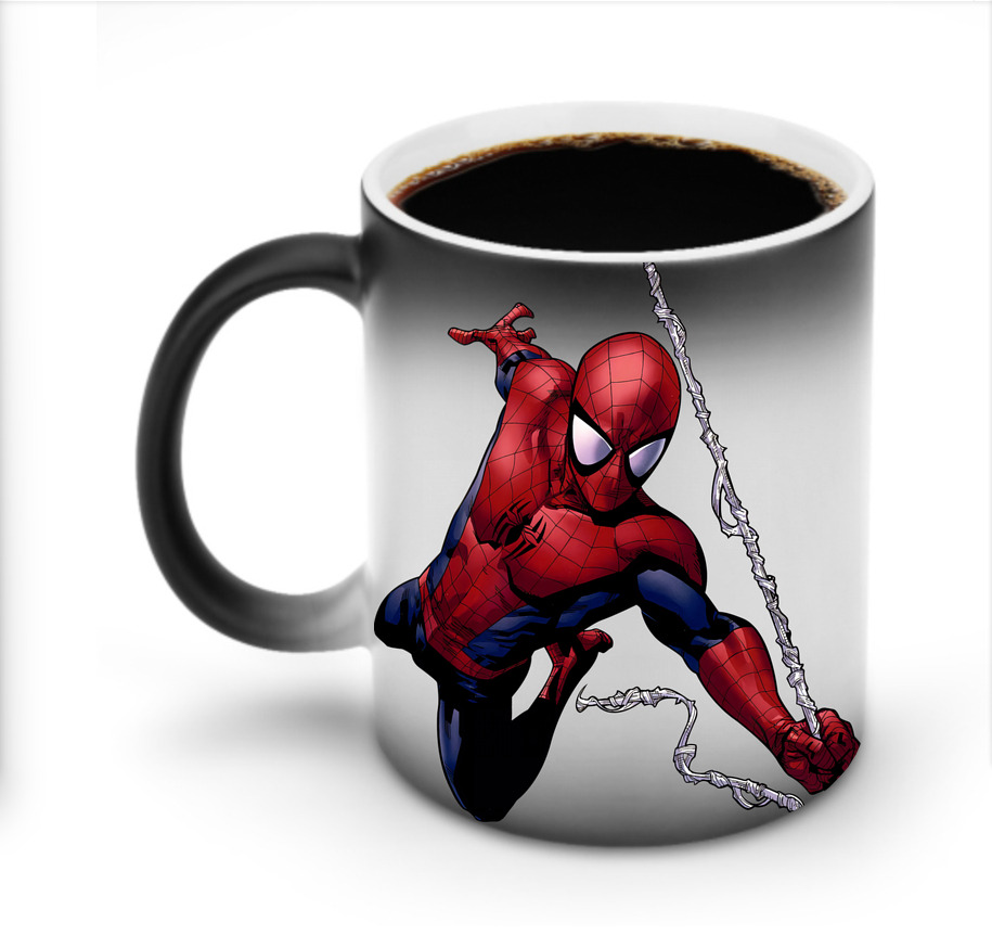 （画像用） Spider Man スパイダーマン 温度変色マグカップ