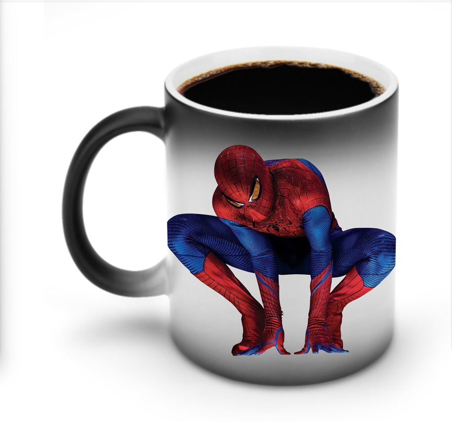 （画像用） Spider Man スパイダーマン 温度変色マグカップ