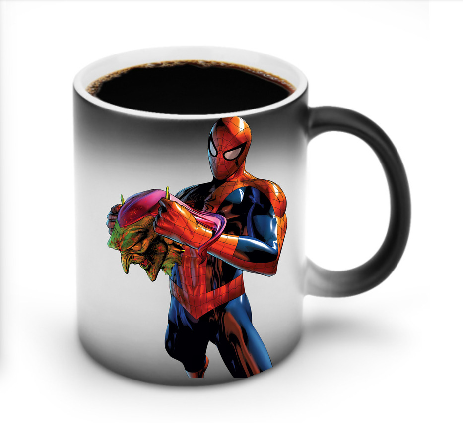 （画像用） Spider Man スパイダーマン 温度変色マグカップ