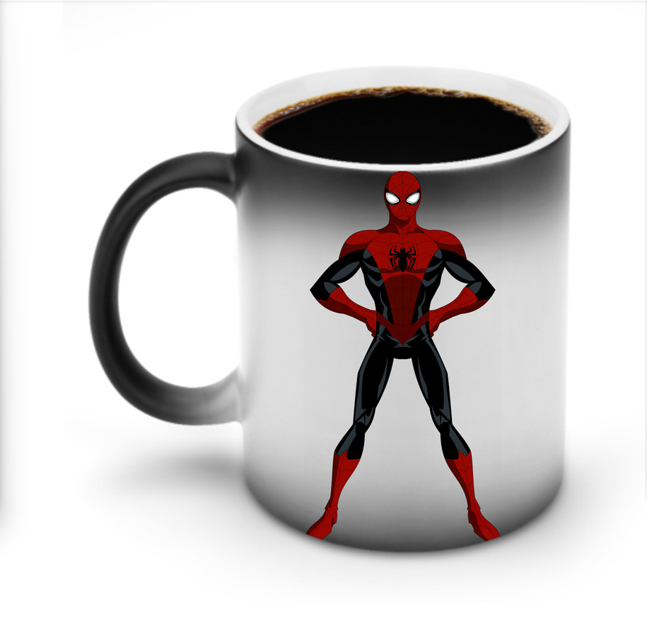 （画像用） Spider Man スパイダーマン 温度変色マグカップ