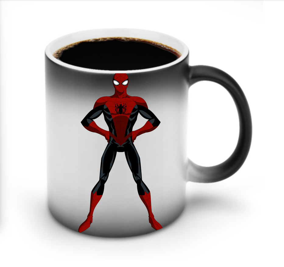 （画像用） Spider Man スパイダーマン 温度変色マグカップ