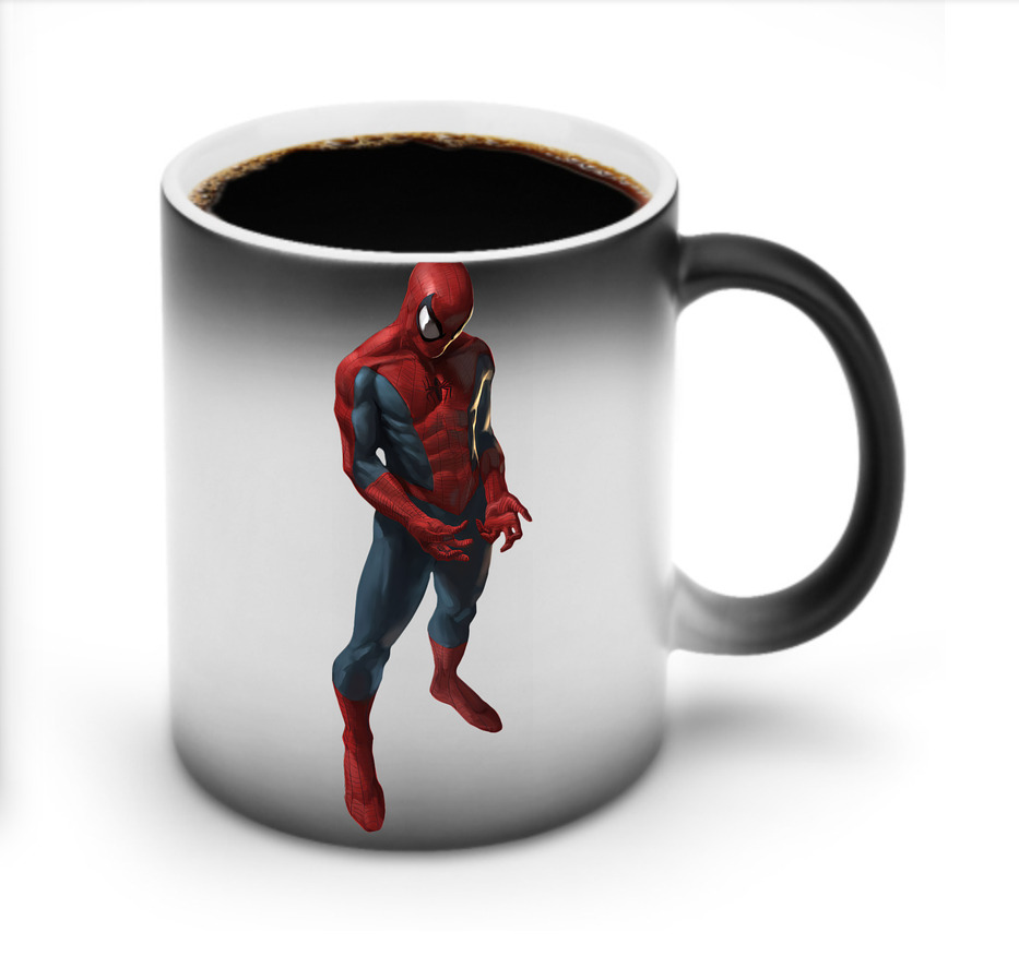（画像用） Spider Man スパイダーマン 温度変色マグカップ