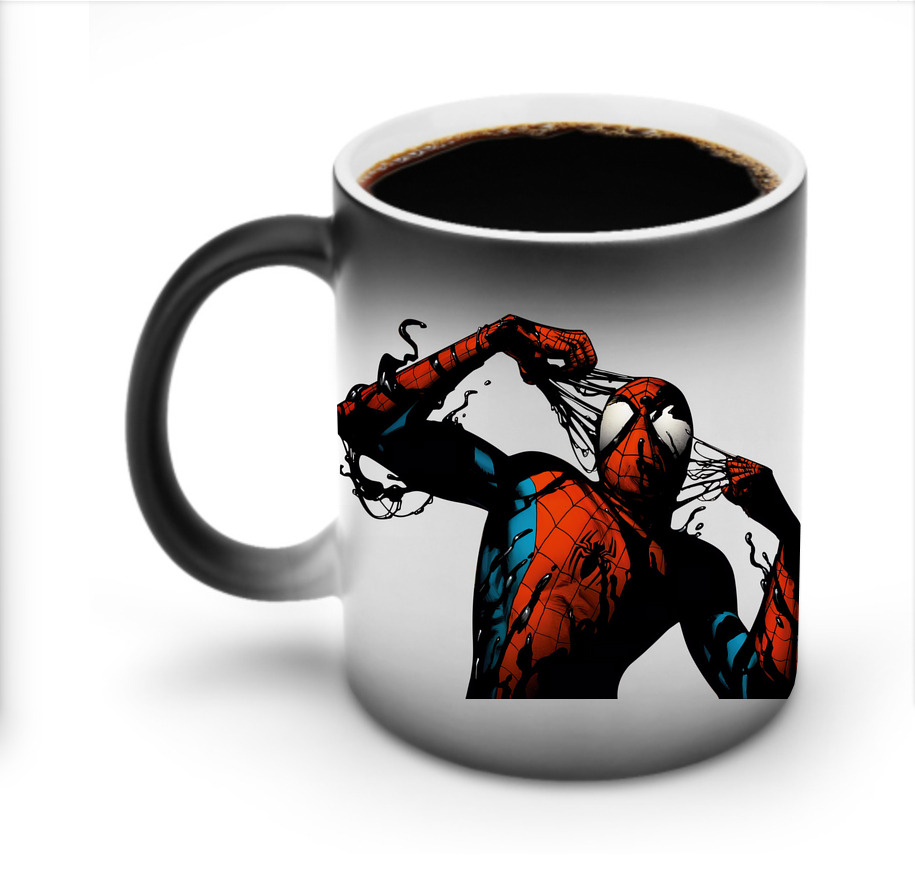 （画像用） Spider Man スパイダーマン 温度変色マグカップ