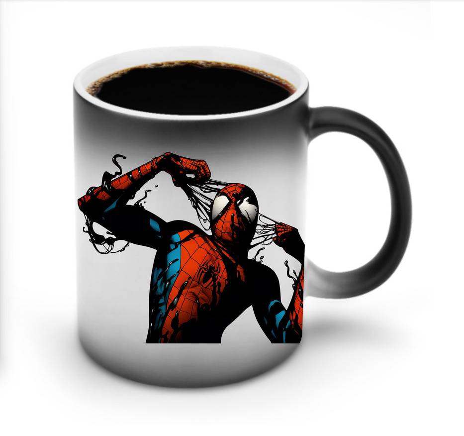 （画像用） Spider Man スパイダーマン 温度変色マグカップ
