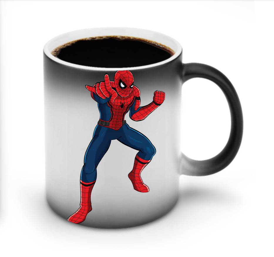 （画像用） Spider Man スパイダーマン 温度変色マグカップ