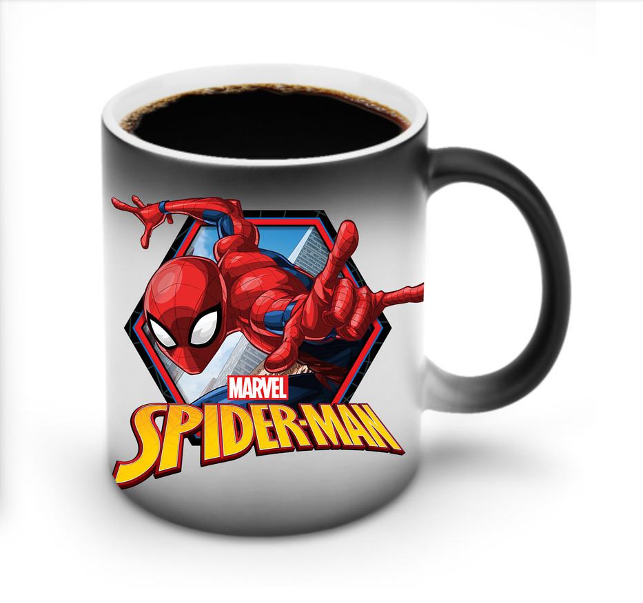（画像用） Spider Man スパイダーマン 温度変色マグカップ