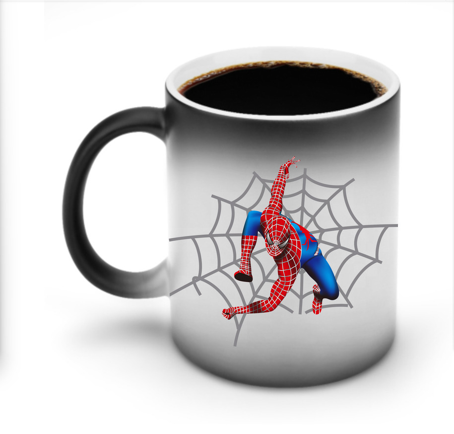 （画像用） Spider Man スパイダーマン 温度変色マグカップ