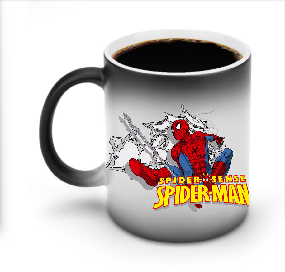 （画像用） Spider Man スパイダーマン 温度変色マグカップ