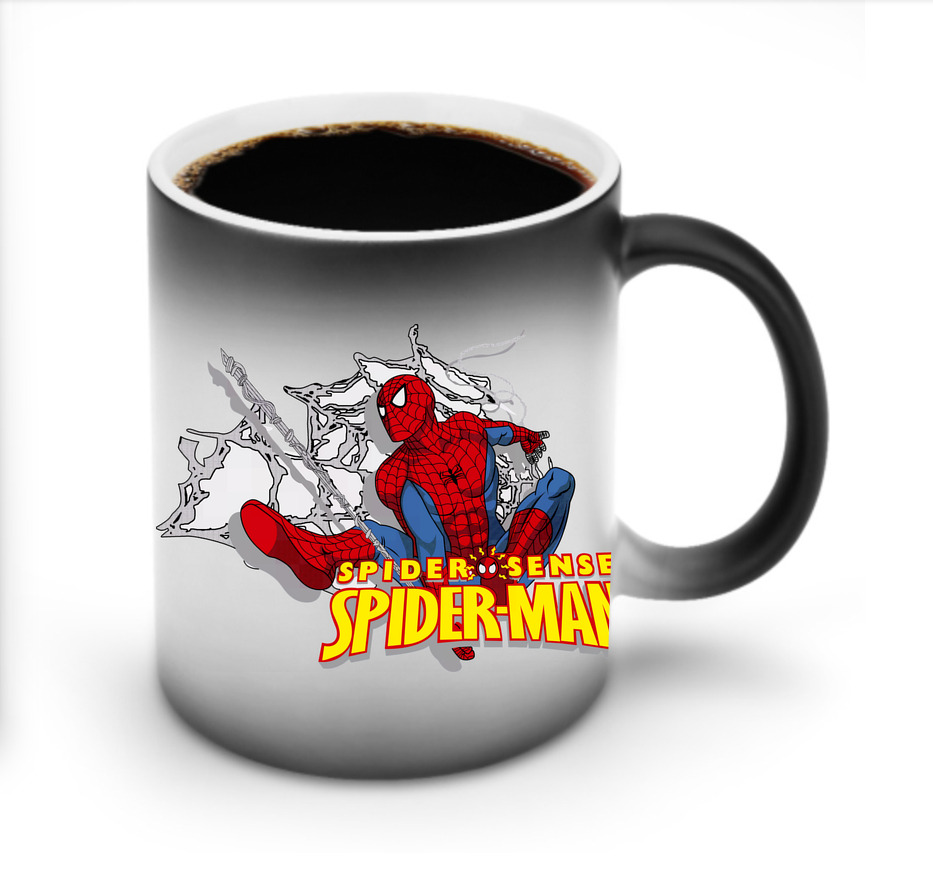 （画像用） Spider Man スパイダーマン 温度変色マグカップ
