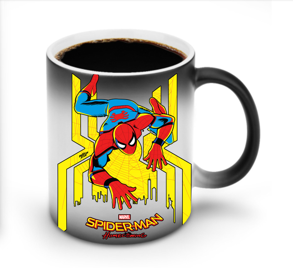 （画像用） Spider Man スパイダーマン 温度変色マグカップ