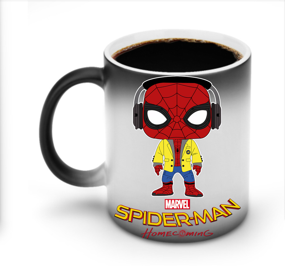 （画像用） Spider Man スパイダーマン 温度変色マグカップ