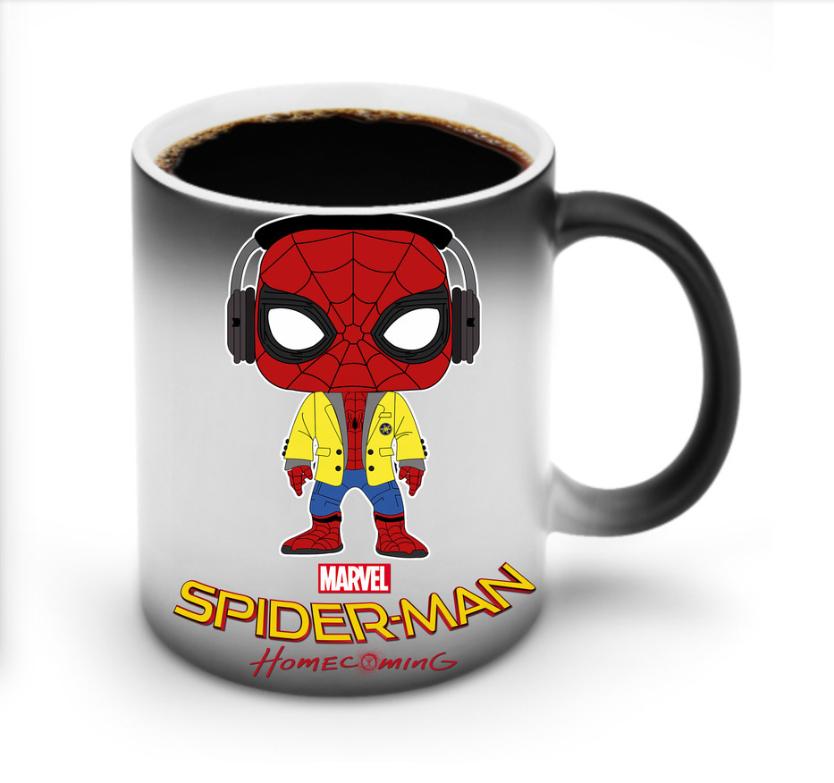（画像用） Spider Man スパイダーマン 温度変色マグカップ