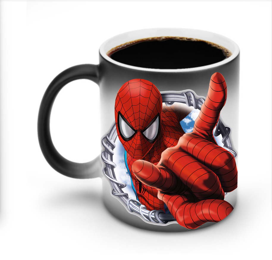 （画像用） Spider Man スパイダーマン 温度変色マグカップ