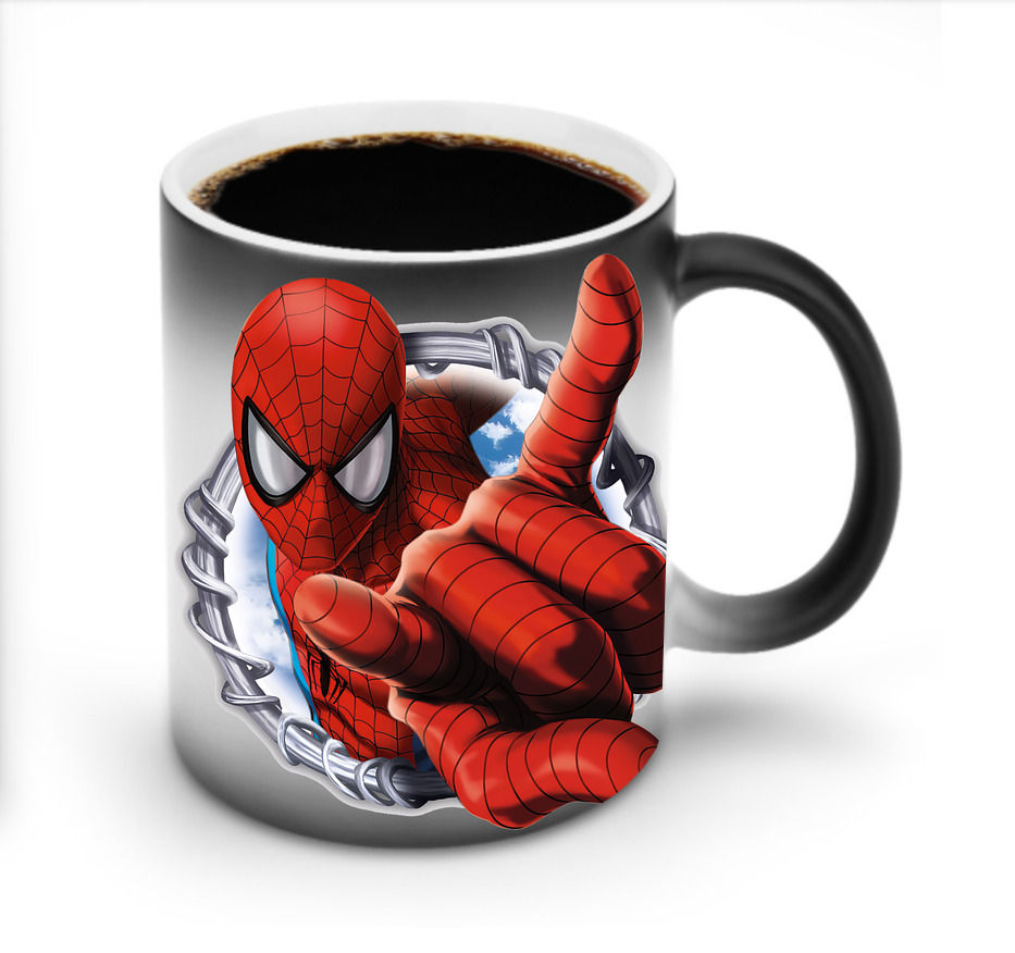 （画像用） Spider Man スパイダーマン 温度変色マグカップ