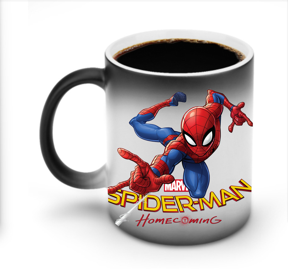 （画像用） Spider Man スパイダーマン 温度変色マグカップ