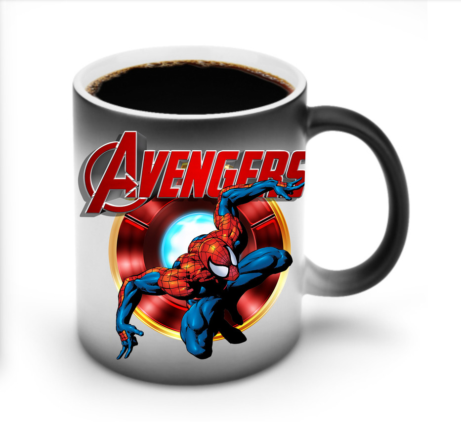 （画像用） Spider Man スパイダーマン 温度変色マグカップ