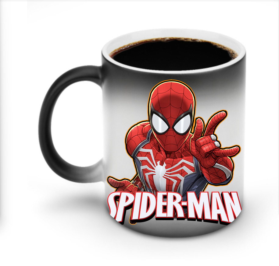 （画像用） Spider Man スパイダーマン 温度変色マグカップ