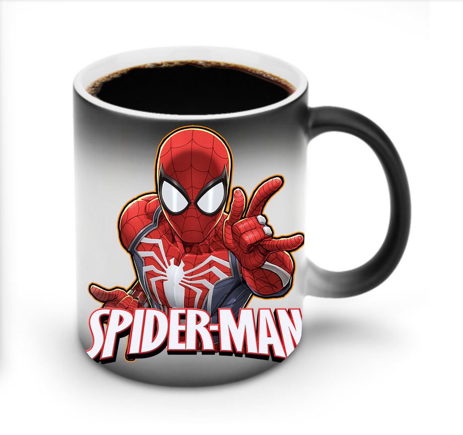 （画像用） Spider Man スパイダーマン 温度変色マグカップ